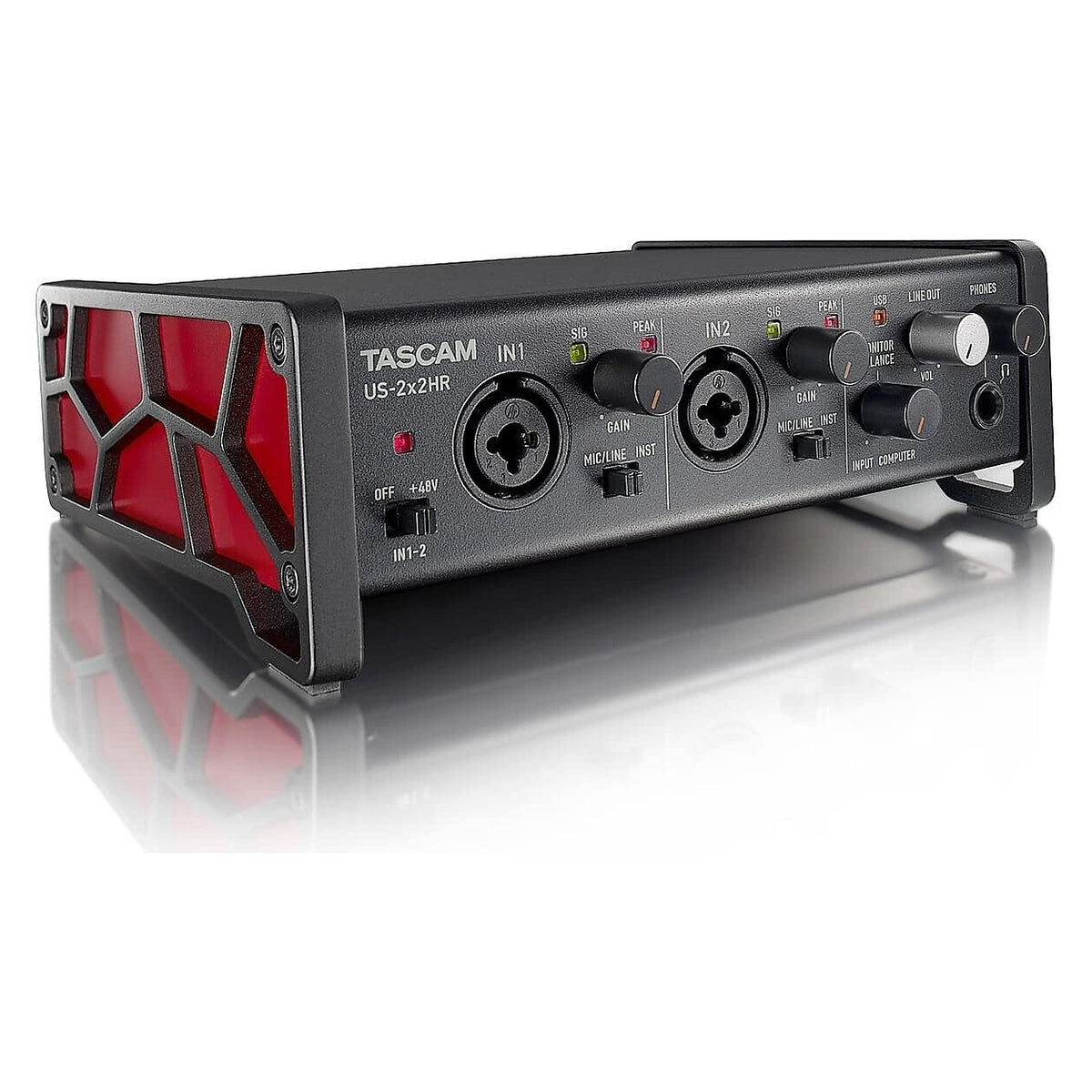 TASCAM US-2x2HR Interfaz de audio USB 2x2 24 bit/192 kHz