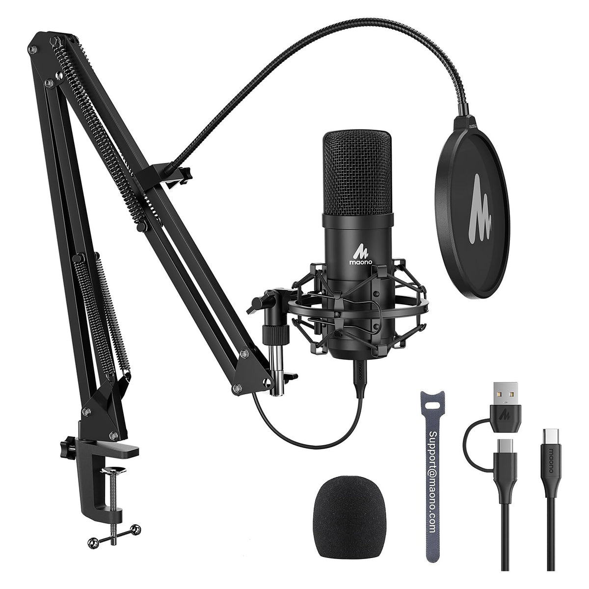 MAONO AU-A04 Micrófono de condensador USB/XLR