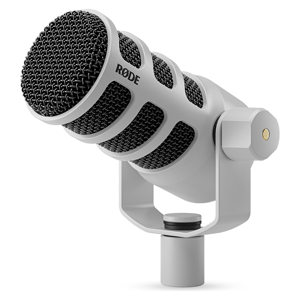 RØDE PodMic Micrófono dinámico para podcast (blanco)